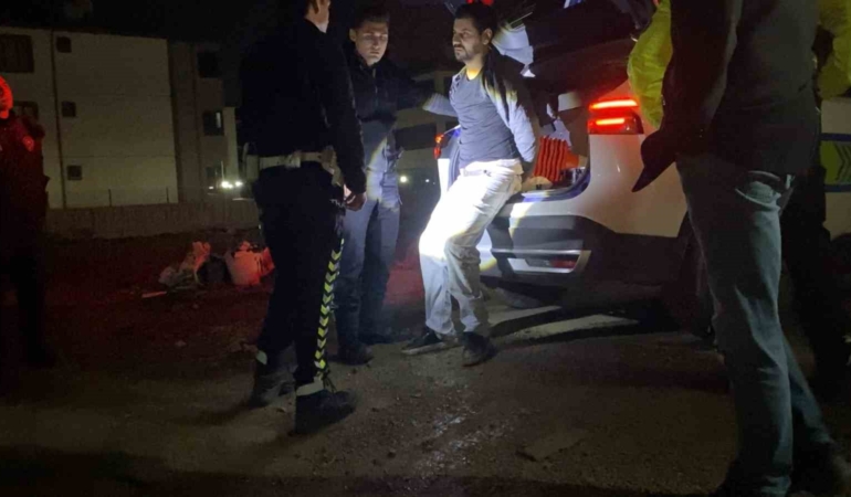 Dur ihtarına uymadı, inşaat alanında yakalandı