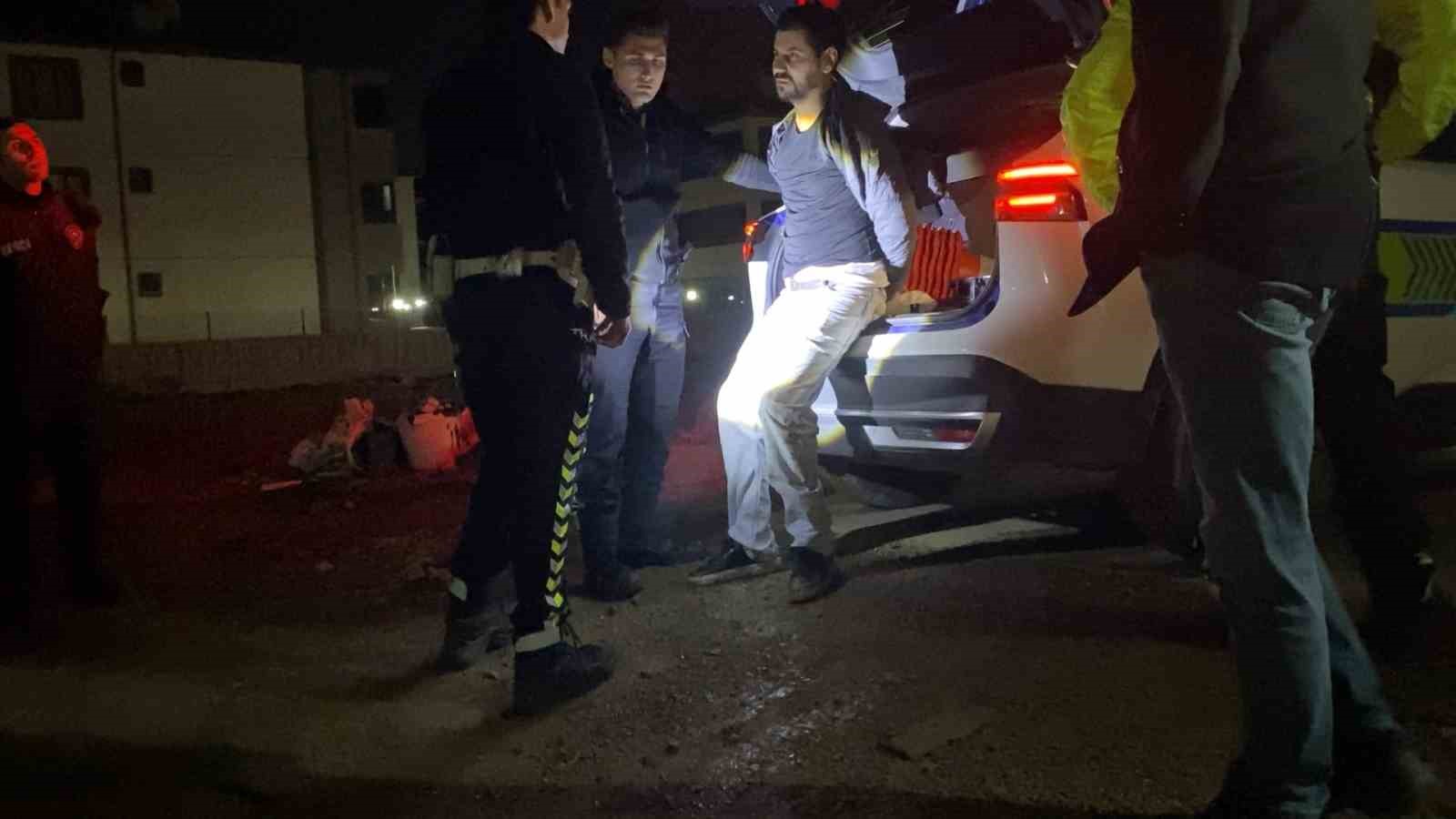 Dur ihtarına uymadı, inşaat alanında yakalandı