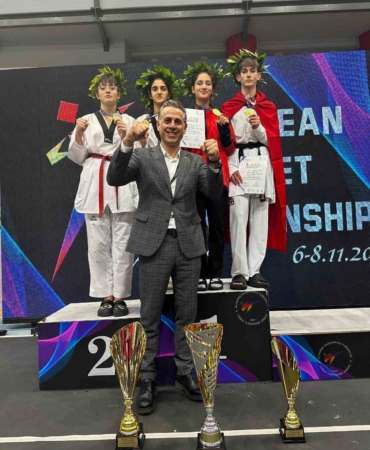 Avrupa Yıldızlar Taekwondo Şampiyonası’nda Türkiye şampiyon oldu