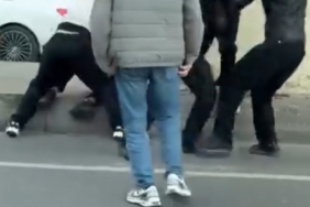 Maltepe E-5’te motorcular arasında çıkan kavgada tekme ve yumruklar havada uçuştu