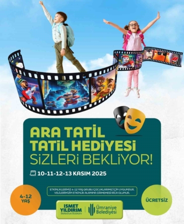 Ümraniye Belediyesi’nden çocuklara ara tatil hediyesi