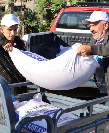 Yangın mağduru çiftçilere tarımsal destek