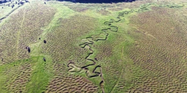 Karagöl Yaylası’nın eşsiz menderesleri havadan görüntülendi