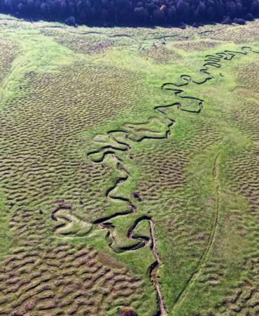 Karagöl Yaylası’nın eşsiz menderesleri havadan görüntülendi
