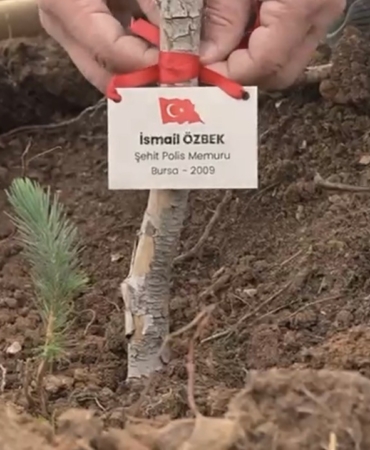 Bursa’da şehitler anısına fidan dikildi