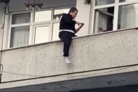 Sultangazi’de balkondan atlamak isteyen genç yürekleri ağza getirdi