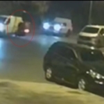 Tekirdağ’da motosikletlinin ağır yaralandığı kaza kamerada