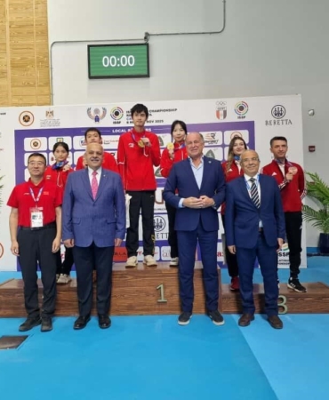 Havalı tüfek karışık takımından tarihi madalya