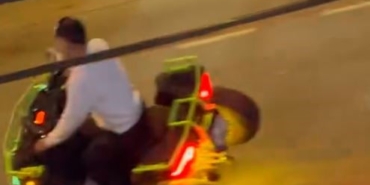 Arnavutköy’de cadde ortasında tehlikeli gösteri