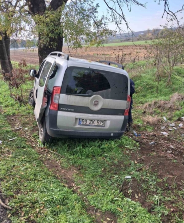 Babaeski’de trafik kazası: 1 ölü, 1 yaralı
