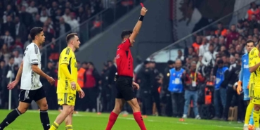 Beşiktaş’ın kaptanı Orkun Kökçü, Fenerbahçe derbisinde kırmızı kart gördü!