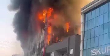 Kocaeli’de iş yerinde yangın, çok sayıda ekip sevk edildi