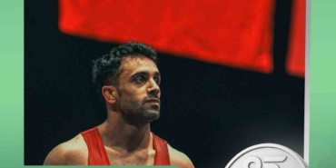 Milli güreşçi Ekrem Öztürk, gümüş madalya kazandı