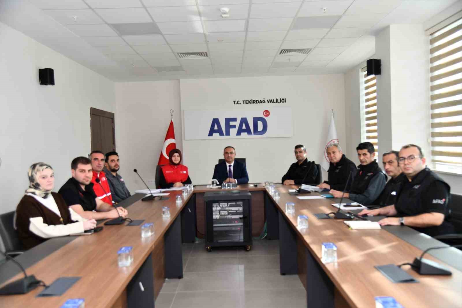 Tekirdağ’da afet beslenme kapasitesi masaya yatırıldı