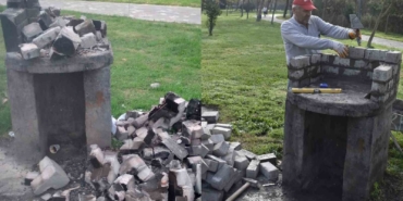 Kamu malına zarar verildi, belediye ekipleri anında müdahale etti