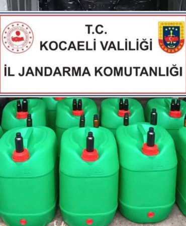 400 litre sahte alkol ele geçirildi