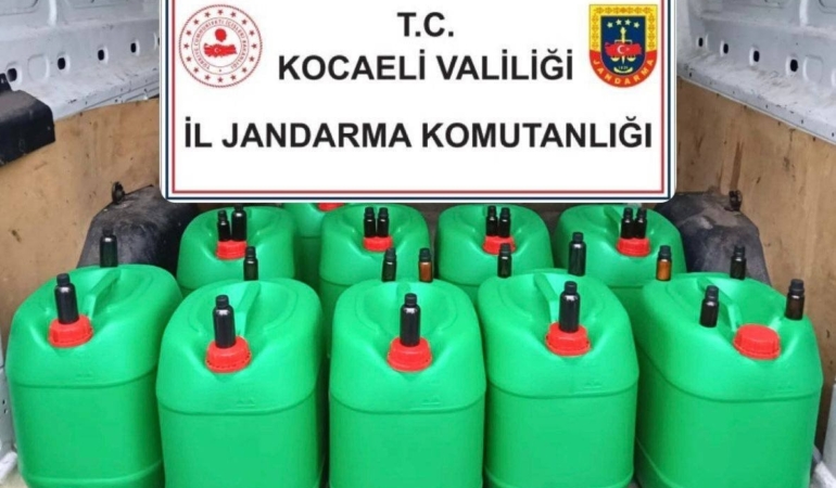 400 litre sahte alkol ele geçirildi