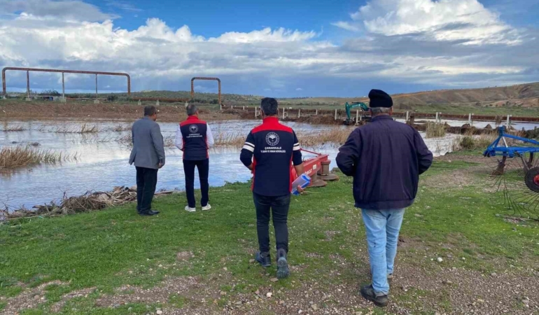 Çanakkale’de yağışların oluşturabileceği hasarlara karşı saha tespit çalışmaları devam ediyor
