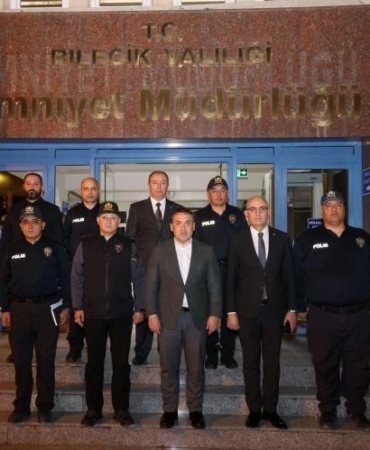 Bilecik Valisi Faik Oktay Sözer, emniyet çalışmalarını yerinde inceledi