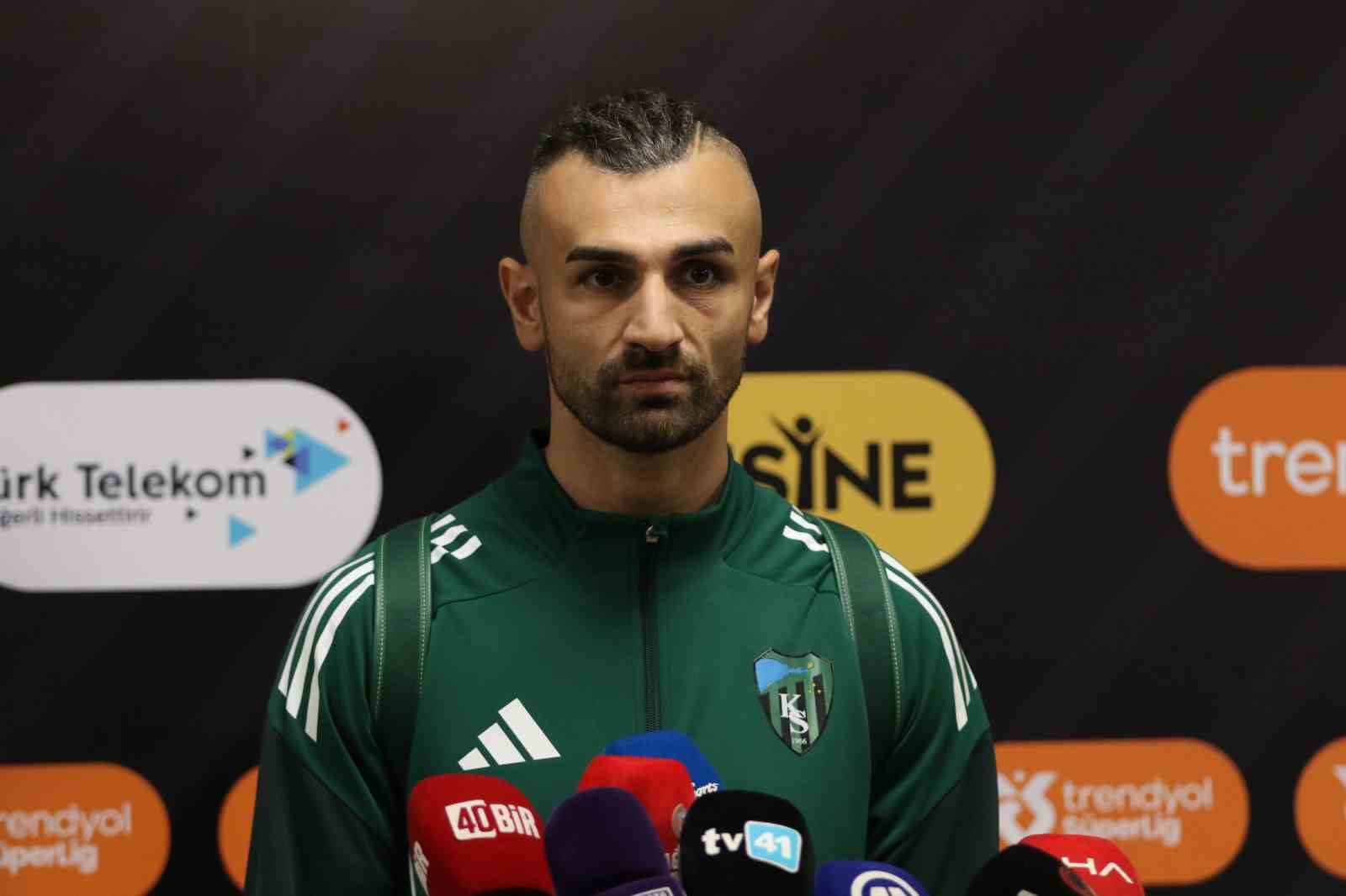 Serdar Dursun: "Kocaelispor ve taraftarı karşısında oynamak kolay değil"