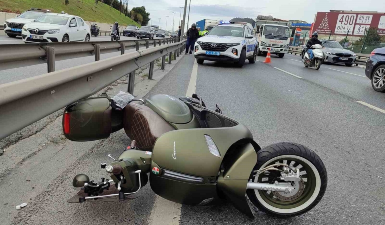 Küçükçekmece’de motosiklet kazası: 1ölü