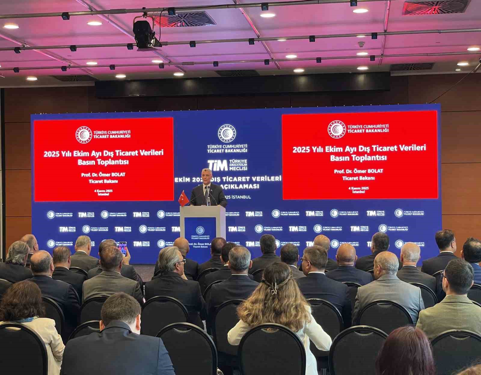 Ticaret Bakanı Bolat: "2025 yılı Ekim ayında ihracatımız yüzde 2,3 artışla 24 milyar dolar olarak gerçekleşti"