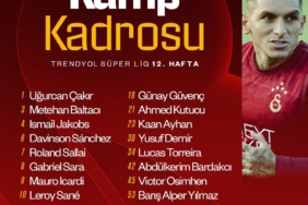 Galatasaray’ın, Kocaelispor maçı kamp kadrosu belli oldu