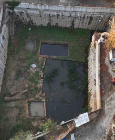 Beşiktaş’taki tarih fışkıran kazı alanı göle döndü