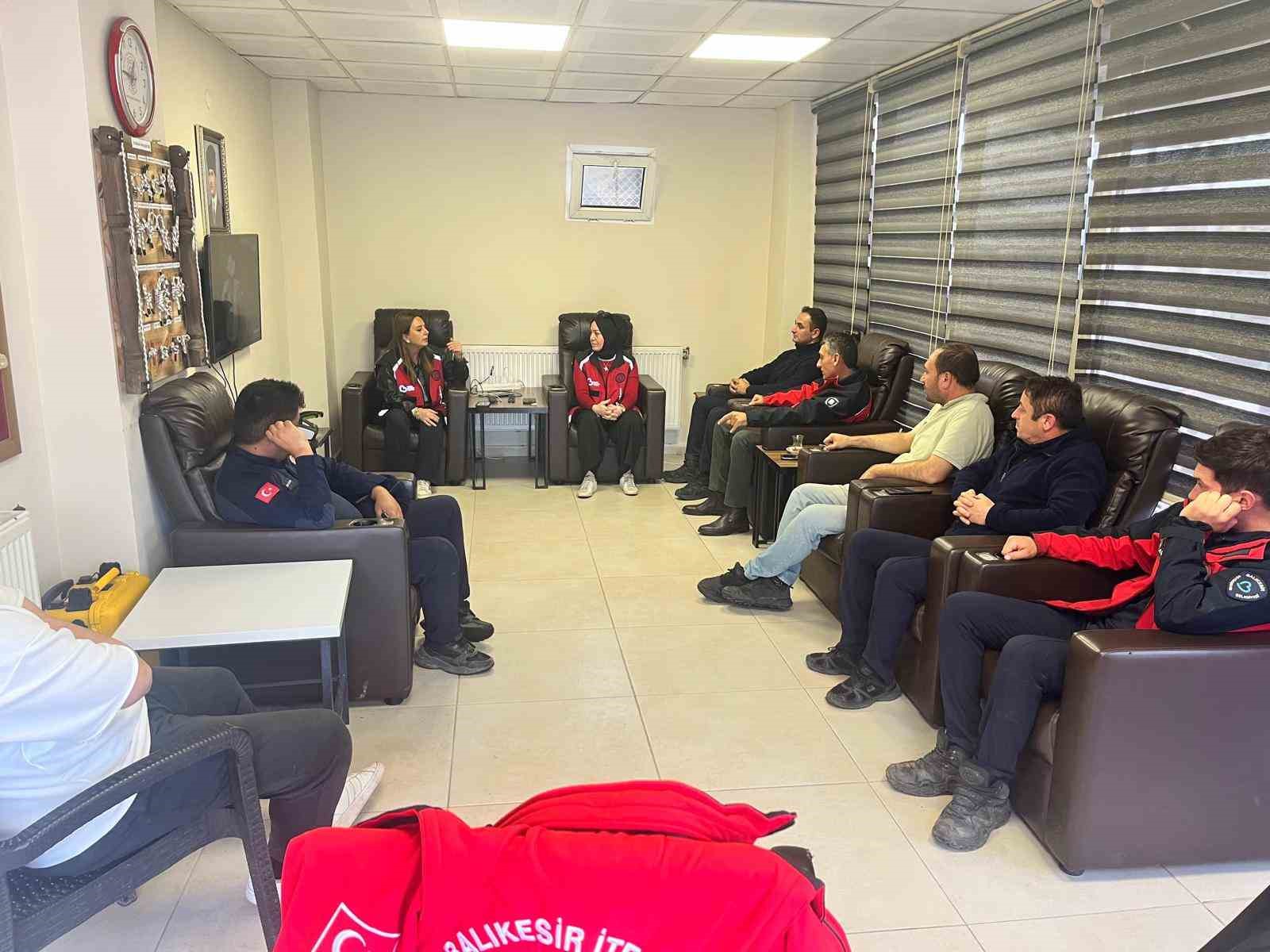 Balıkesir Büyükşehir Belediyesi’nden itfaiyecilere psikolojik destek