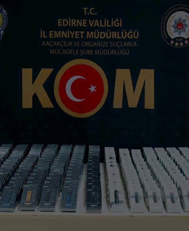 Edirne’de 500 adet kaçak elektronik sigara ele geçirildi
