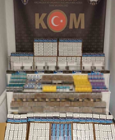 Kocaeli’de 158 bin adet kaçak makaron ele geçirildi: 1 gözaltı