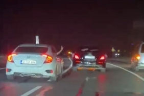 Bağcılar-Sultangazi yolunda tehlikeli düğün konvoyu