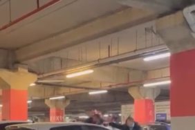 AVM otoparkında iki aile arasında kavga: O anlar kamerada