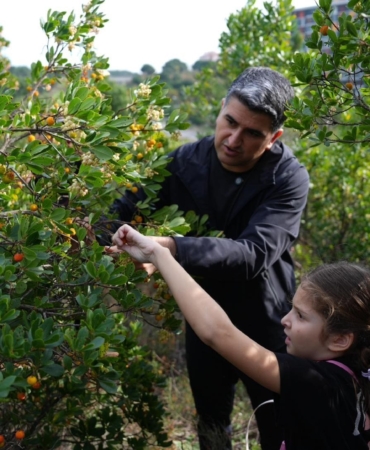 Ataşehir’de 438 metre yükseklikte çilek festivaline akın ettiler