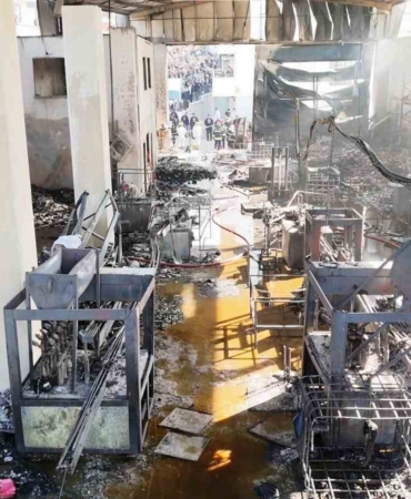 Kocaeli’de 6 kişiye mezar olan parfüm dolum tesisinin içi görüntülendi