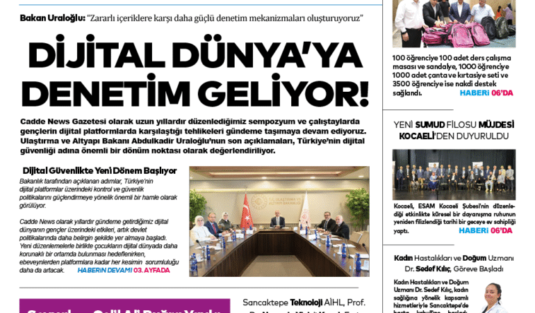 CADDE NEWS E-GAZETE 9. SAYI 30 KASIM 2025