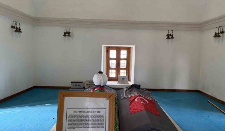 Rumeli Fatihi Gazi Süleyman Paşa’nın türbesine çevre düzenlemesi