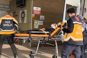 Motosikletin çarptığı kadın yaralandı