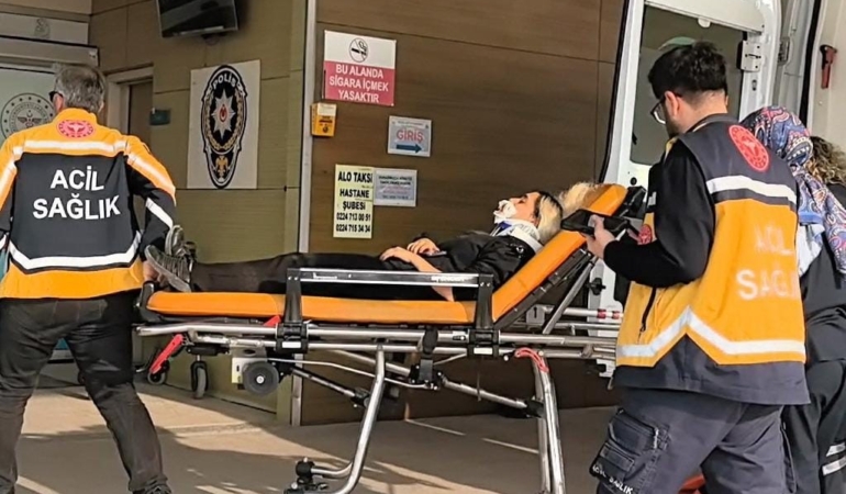 Motosikletin çarptığı kadın yaralandı