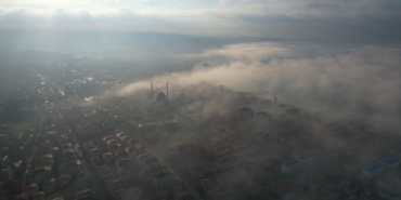 Büyükçekmece’de sis etkili oldu