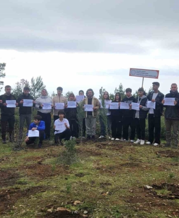 Edremit’te C-130 kazası şehitleri için fidanlar dikildi