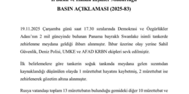 Tanker gemisinde zehirlenme vakası: 1 ölü