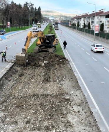 Kartepe tramvayında ilk kepçe vuruldu