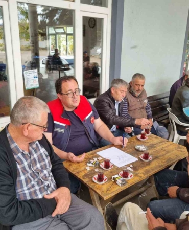 Çiftçiler hayvan hastalıkları ve salgın tedbirleri konusunda bilgilendirildi