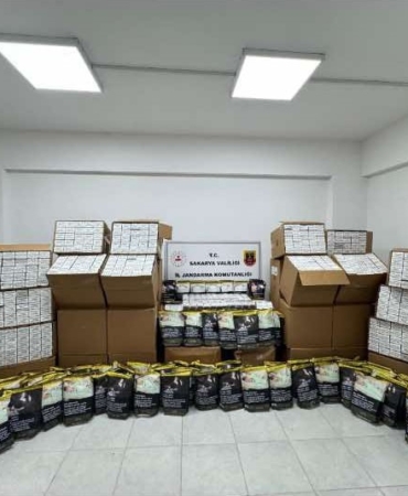 1 milyon liralık kaçak tütün operasyonu: 1 gözaltı