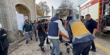 Selimiye Camii restorasyonunda düşen işçi yaralandı