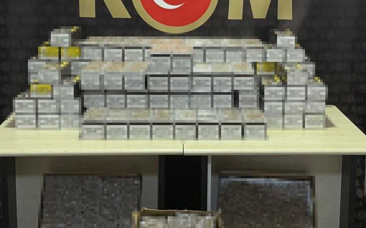 30 bin adet dolu makaron ele geçildi