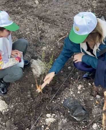 Çanakkale’de Milli Ağaçlandırma Günü çerçevesinde fidanlar toprakla buluştu