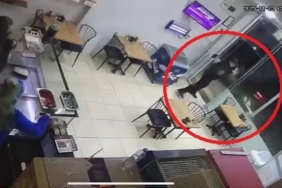 Drift atıp tozu dumana kattı, kaza yapıp böyle kaçtı