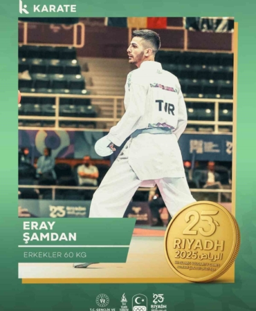 Milli karateci Eray Şamdan’dan altın madalya